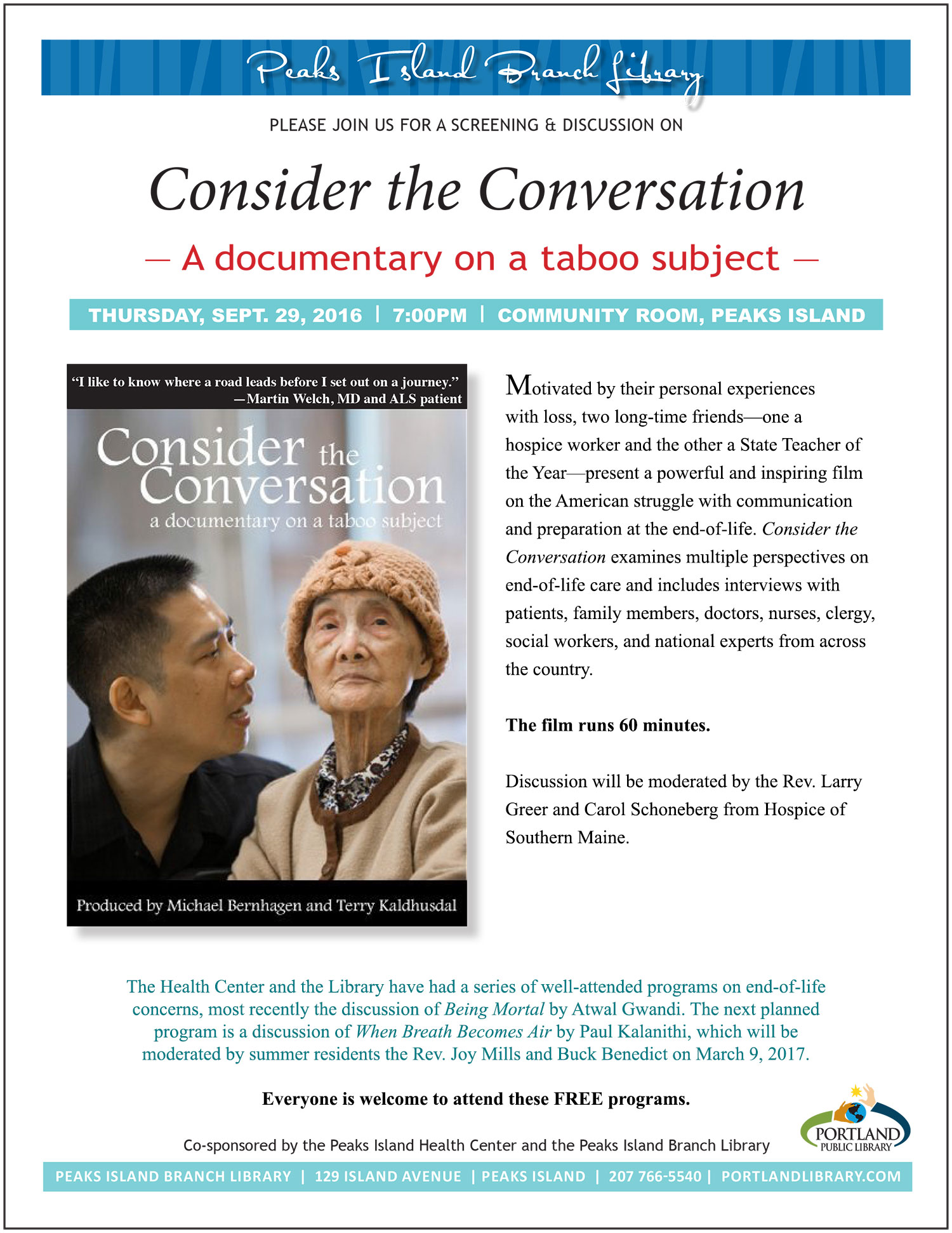 Consider the Conversation — A documentary on a taboo subject