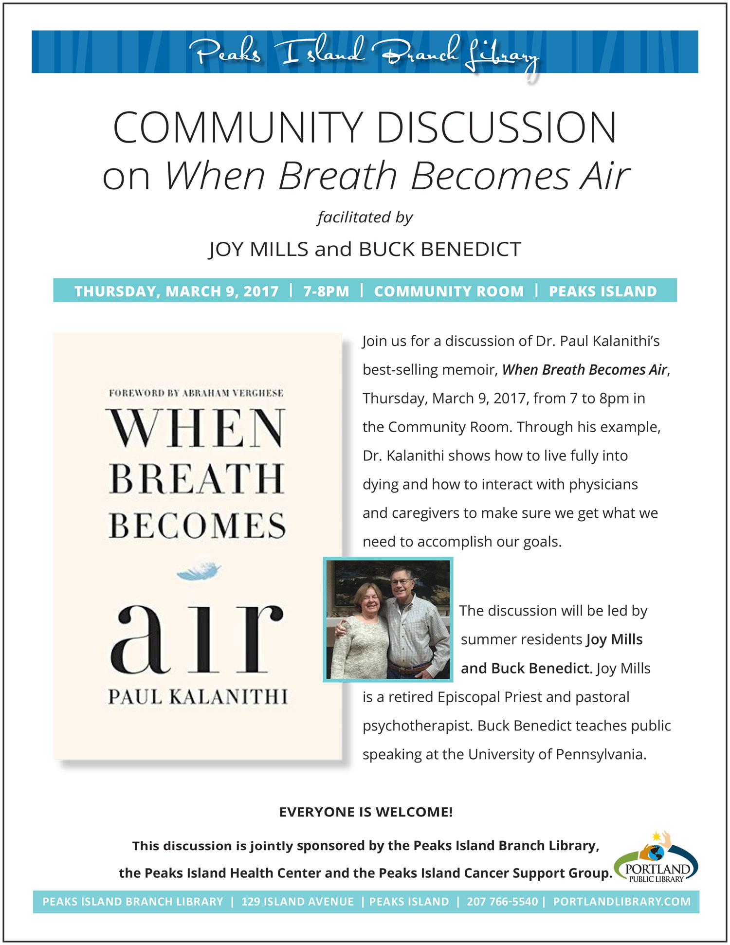 A Community Discussion — When Breath Becomes Air